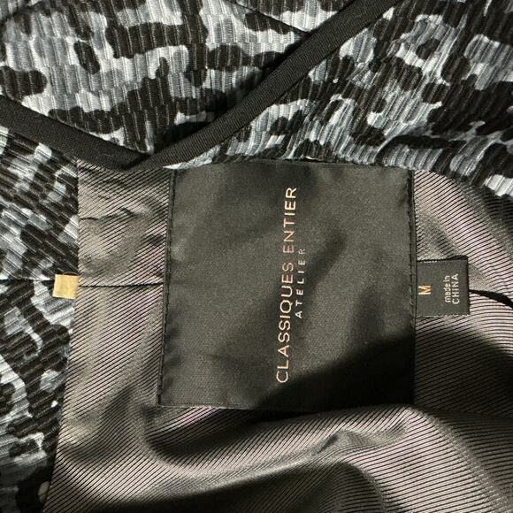 Classiques Entier Atelier Textured Cotton Silk Blazer Jacket Medium - Picture 7 of 11